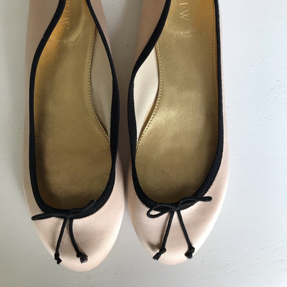 J.Crew satin ballet flats